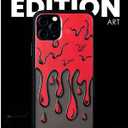 SIMPLYMDRN Tough for iPhone 12 Pro Max Case - Goth Tattoo Design - Cool Case for Men - Streetart Cover - Tough and Flexible (Drippy Black)