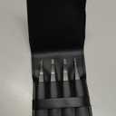 Pefei Tweezers Set - Professional Stainless Steel Tweezers for Eyebrows - Great Precision for Facial Hair, Splinter and Ingrown Hair Removal (Black)