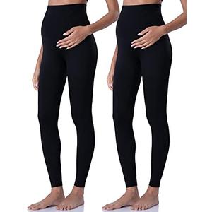 Amazon.com: POSHDIVAH Women's Maternity Leggings Over The Belly Pregnancy Yoga Pants Active Wear Workout Leggings 2pcs Black Medium : Clothing, Shoes & Jewelry Medium
