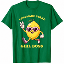Lemonade Stand Girl Boss Funny Girls Lemonade Stand T-Shirt, Small
