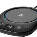 Coffee Mug Warmer, 7 Temp Settings 1-12H Timer & Fast Heating, Auto Shut Off Coffee Mug, Beverage, Milk, Tea Warmer (Black)