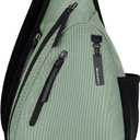 Sherpani Esprit, Anti Theft Sling Bag, Sling Backpack, 10L Travel Bag, Crossbody Backpack, Travel Gift for Women, Fits 10 Inch Tablet (Aloe Mist)