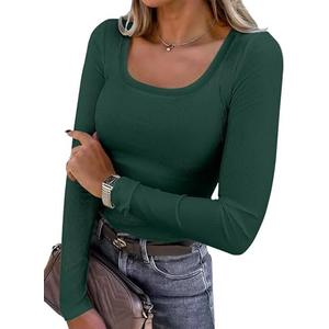 ANRABESS Womens Long Sleeve Shirts Scoop Neck Ribbed Knit Slim Fitted Tops Casual Basic Tee 2025 Fall Fashion Outfits Clothes M ANRABESS Womens Long Sleeve Shirts Scoop Neck Ribbed Knit Slim Fitted Tops Casual Basic Tee 2025 Fall Fashion Outfits Clothes M