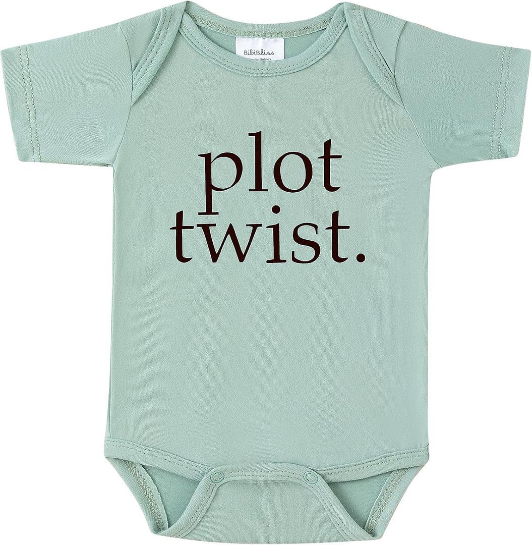 Plot Twist Baby Announcement Onesie,Pregnancy Announcement Outfit for Grandparents to be,Baby Shower Reveal, XS