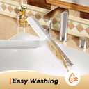 2 x Shower Squeegee for Glass Doors, Mirrors, Tile, Walls, Window & Table Crumb Sweeper All-Purpose Squeegee for Restaurant & Bathroom Cleaner Tool - 9.6" White