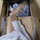 Modern Upholstery Chaise Lounge Chair with Storage Velvet (Khaki)