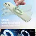 SYNCWIRE for MagSafe Ring Phone Holder, 360 Rotation Magnetic Cell Phone Grip Dual-Sided Magnets Phone Ring Kickstand Compatible with iPhone 17 16 15 14 13 12 Pro Max MagSafe, Android, Samsung etc. (Light Green)