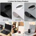 Photo Backdrop for Product Photography: Durable PVC Background Kit in 23.6x35.4in for Food & Small Product Photos - for Online Sellers & Content Creators (White Black & Grey)