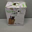 Dice Knife Block, Light Oak Woodgrain