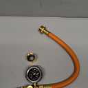 Brass RV Winterizing Kit, 17'' Sprinkler Winterization Kit with Pressure Gauge & Air Compressor Quick Plug & Shut Off Valve, Water Line Blow Out Fitting Adapter for Camper, Boat, Travel Trailer