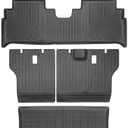 Floor Mats for Toyota Highlander 2001-2007, NOT for with 3rd Row or Hybrid, ONLY 5 Seats, for Highlander Base Limited Sport, TPE Custom Fit Floor Liners & Backrest & Cargo Liner