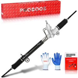 PHOBOOS Hydraulic Power Steering Rack and Pinion Assembly Compatible with Toyota Sienna 2004-2006, Toyota Sienna 2007-2010 3.3L, 3.5L, New Unit, Leak Resistance, Direct Fit, Ref. 26-2619