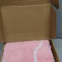Mocsicka Pink Bow Bath Mat Cute Bow Bathroom Rug Super Soft Absorbent Bathroom Rugs Non Slip Bath Mat Machine Washable Rug for Bathrooms 20x32 inches (Pink, 50x80cm)
