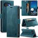 HAII Case for Google Pixel 10a 6.3",PU Leather Folio Flip Wallet Case with Card Holster Stand Kickstand Magnetic Closure Shockproof Phone Cover for Google Pixel 10a (Blue)