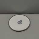 Pampa Bay Porcelain Round Dinner Plate White with Silver Trim (1)