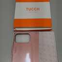 TUCCH Case Wallet for iPhone 17 Pro (6.3") 2025, Stand | RFID Blocking | 4 Card Holder | PU Leather | Magnetic Closure Folio Protective Cover | TPU Shockproof Inner Shell | Rose Gold