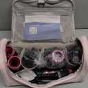 5 in 1 Hot Air Styler & Hair Dryer Brush, High-Speed Blow Dryer, 1300W Fast Drying Curling Without Heat Damage, Volumizing Straightening, Auto Wrap Curlers Includes Travel Storage Bag (Black)