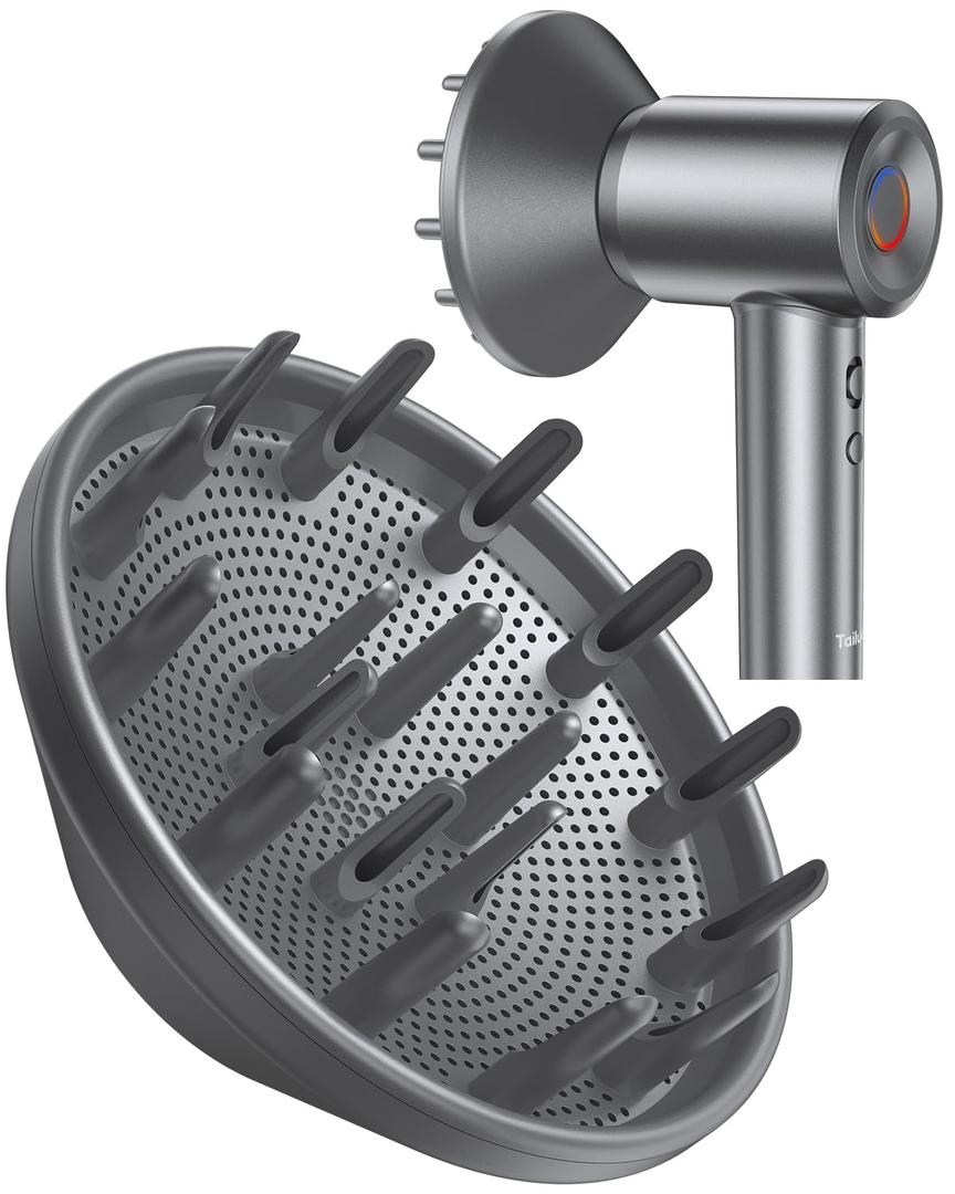 Tailulu HF03 Hair Dryer Magnetic Hair Diffuser Attachment - Professional Blow Dryer Diffuser for Curly Hair, Deep Bowl Design to Enhance Curls DefinitionCompatible Only With Tailulu HF03 Hair Dryer
