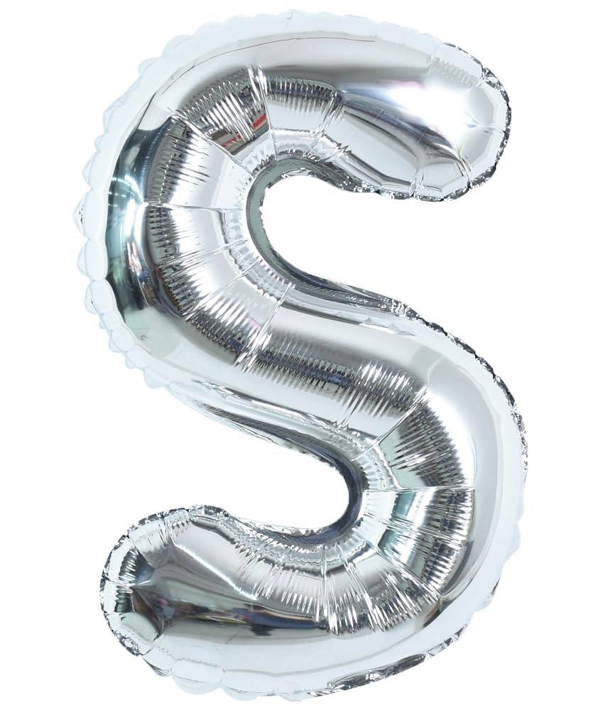 40inch (J,R,S,S,C,C,M,2) Blow Up Balloons Silver