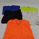 Real Essentials 5 Pack: Men’s Short Sleeve Dry Fit Active Crew Neck T Shirt - Athletic Running Gym Workout Tee Tops, Size 2 XL