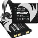 WUHAO 2-Pack for Arctis Nova Pro Wireless Battery NP-45 Battery [Upgraded 1200mAh] for Steelseries Arctis Nova Pro Wireless Headset for Xbox for PlayStation 3.7V
