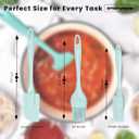 Mini Brush Mixing Scraper Silicone Spatula | Flexible & Durable | Food-Grade Non-Stick Silicone | Heat-Resistant & BPA-Fre | Easy to Clean & Reusable |Compact & Versatile Kitchen Utensil