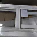 Vinyl Basement Window, Bathroom Sliding Window 32" x 16" White