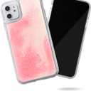 SteepLab Flowing Neon Sand Liquid iPhone 11 Case (2019, 6.1") - Full Body Protection with Raised Bezel - Pink Peach n Sand