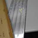 BAOYOUNI Tension Shelf Adjustable Closet Rod Space Saving Wardrobe Clothes Dividers Ivory, 33.07-46.26 Inches
