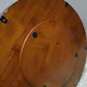 Farmhouse Oak 16" Lazy Susan Turntable Organizer for Cabinet, Round Wooden Lazy Susan Organization and Storage for Dining Table, Pantry, Kitchen, Countertop, Cupboard,Home Decor, Walnut Wood (16")