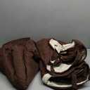 gogobunny 100% Double-Sided Waterproof Dog Bed Cover Pet Blanket Sofa Couch Furniture Protector for Puppy Large Dog Cat, Reversible (40x50 Inch (Pack of 1), Dark Chocolate/Light Chocolate)