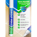 Grout Pen White Tile Paint Marker: Waterproof Grout Paint, Tile Grout Colorant and Sealer Pen - White, Narrow 5mm Tip (7mL)