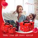 Epakh 4 Pcs Square Nesting Boxes Decorative Gift Boxes with Lids Black Red Hearts Assorted Sizes for Anniversary, Birthday, Wedding, Bridal Shower Party Gifts(Classic)