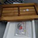 AquaTeak Moa 18" Teak Floating Shelf, Wall Mounted, Holds Up to 10 lbs