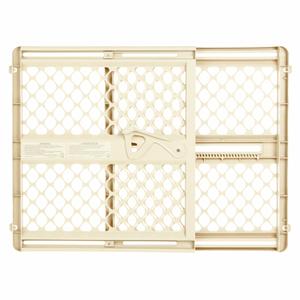 Toddleroo by North States - Supergate Ergo Baby Gate: Plastic Baby Gate for Stairs & Doorways - Adjustable Indoor Safety Gate - Made in USA - 26 to 42 Inches Wide - 26 Inches Tall - Ivory