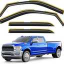 in-Channel Window Rain Guards Fit for Truck Dodge RAM 2500 3500 2019-2026 Crew Cab Extra Durable Window Visors Window Deflectors Vent Visors Vent Shades Car Accessories-4 pcs 2-Q07