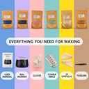 Waxer II Deluxe Waxing Kit for Women and Men Non-Sticky, Teflon-Coated - Wax Warmer for Hair Removal incl. 600g Wax Beads, 30 Spatulas
