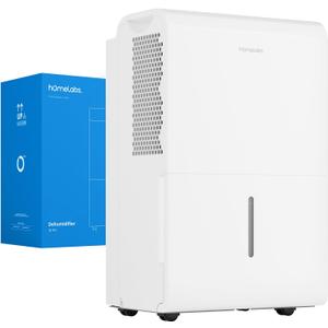 hOmeLabs 50 Pint Wi-Fi Dehumidifier for up to 7,000 Sq Ft Rooms (MAX 120 Pint at 95F, 90% RH)  Powerful Humidity Control for Large Rooms and Basements