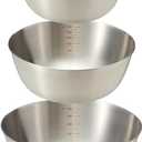 MANHONGYU Stainless Steel Mixing Bowls-3 Packs Small Thicker Stainless Steel Flat Bottom Mixing Bowls Set, Home, Refrigerator, and Kitchen Food Storage Organizers