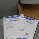 PrintWorks Professional 3" Horizontal Perforated Paper 8.5 x 11 - Perfect For W-2, 1099, & Statement Use - Made in the USA - 2500 Sheets - 24 lb - Printer Compatible - White (04168C)