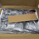 SUPERJARE 78.8 inch Narrow Console Table with Outlet, Sofa Tables, Behind Couch Table, Long Entryway Tables with Charging Station, for Living Room, Rustic Brown