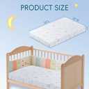 Pack and Play Mattress 38"x26", Portable Travel Crib Mattress Breathable Soft Plush High Density Foam and Removable Washable Cover for Baby Toddler, 38"*26"*2.98"