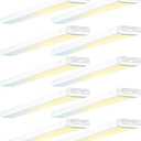 BBOUNDER 10 Pack 4FT LED Wraparound Light with 3CCT Selectable, 4000K/5000K/6500K, Super Bright 5500LM 50W 4 Foot Fluorescent Fixture, Flush Mount Office Ceiling Light for Kitchen Garage, White