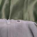 Uhnice Flower Girl Satin Dress Sleeveless Dresses with Detachable Bow for Wedding Party (5-6 Years, Green)