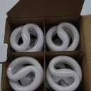 KOR Pack of 4  13 Watt Mini Spiral  GU24 Twist and Lock Base. Self-Ballasted CFL, 2pin Fluorescent Bulb, Neutral White 3500K (60 Watt Equivalent) (4 Count (Pack of 1))