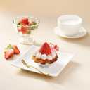 CasaVibe Vintage Glass Dessert Bowls, Ice Cream cups, 5oz Dessert cups, for Sundae, Fruit, Ice Cream, Pudding, small snacks,Condiment (6)