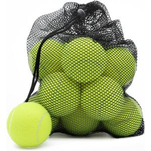 Magicorange Tennis Balls, 12 Pack Advanced Training Tennis Balls Practice Balls, Come with Mesh Bag for Easy Transport, Good for Beginner Training Ball (Green)