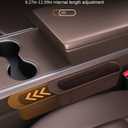 2-Pack Adjustable Car Seat Gap Filler (8.46"12.99"), Multifunctional Seat Side Organizer, Universal Fit Gap Stopper with Push-Pull Design, Prevents Items from Falling Between Seats