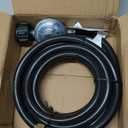 DPB 12Ft Propane Regulator Hose with 3/8" Female Flare NUT, Universal QCC1 Male Fitting Hose and Regulator for Most LP Gas Grill, Heater and Fire Pit Table (12Ft)