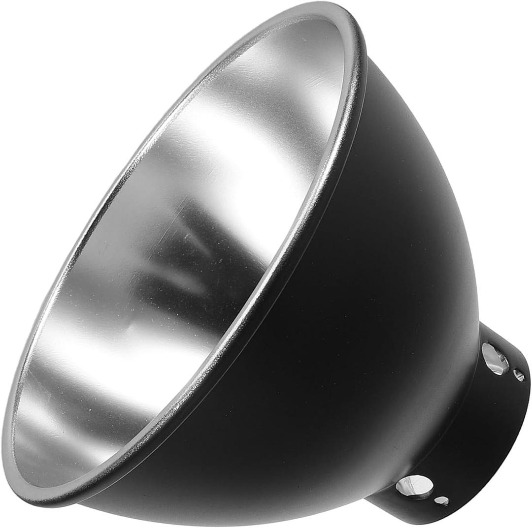 POPETPOP Reptile Heat Lamp Reflector Cover Heat Resistant Optical Cap for Optimal Light Distribution and Enhanced Thermal Efficiency Reptile Terrariums (14.00X10.00X5.50CM)